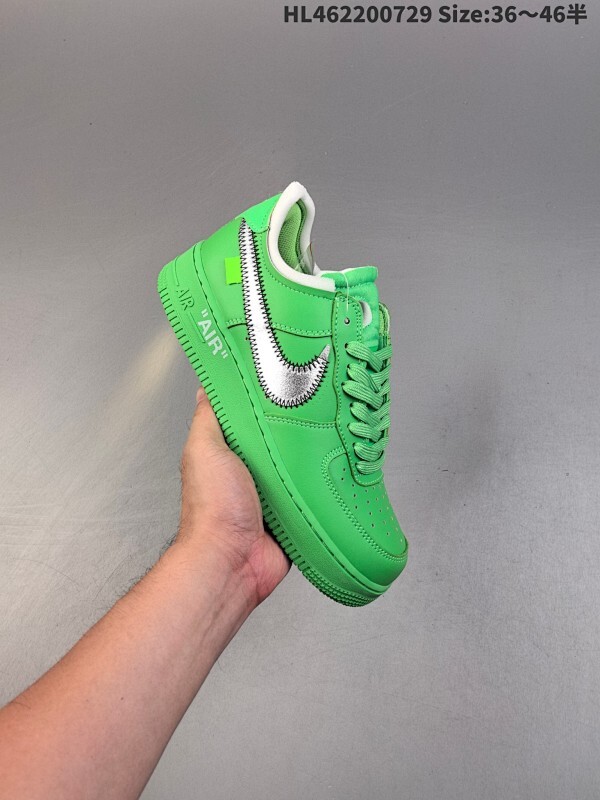 公司级✅ Off-White x NK Air Force 1 ”MCA“ 空军一号低帮厚底增高板鞋 OW联名艺术馆