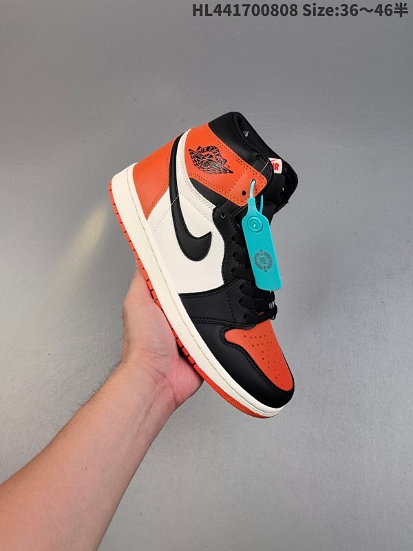 头层带半码 Union x Fragment Design x Air Jordan 1 Retro High OG 高帮 藤原浩黑白蓝拼接 AJ1 乔丹1代 aj1 乔1