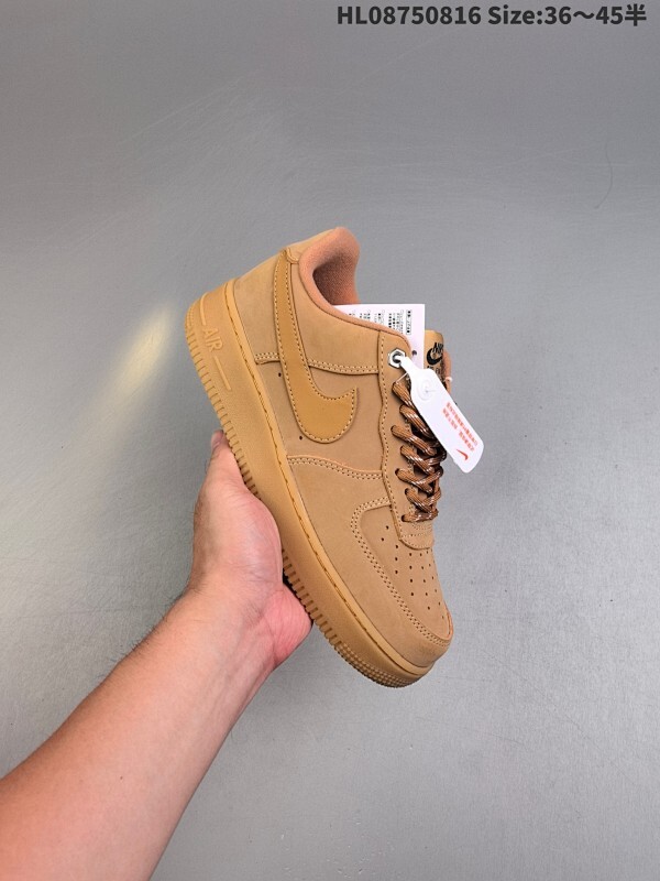 特价福利Nike Air Force1 Low AF1 经典款小麦色空军一号低帮休闲板鞋 CJ9179-200