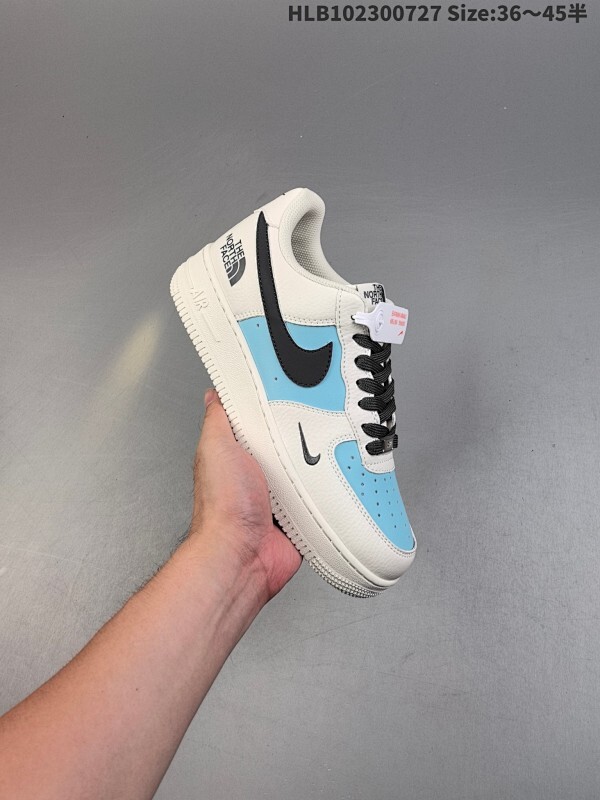 Nike Air Force 1 Low 07 波浪米蓝 原楦头原纸板 打造纯正低帮空军版型 专注外贸渠道 全掌内置蜂窝气垫