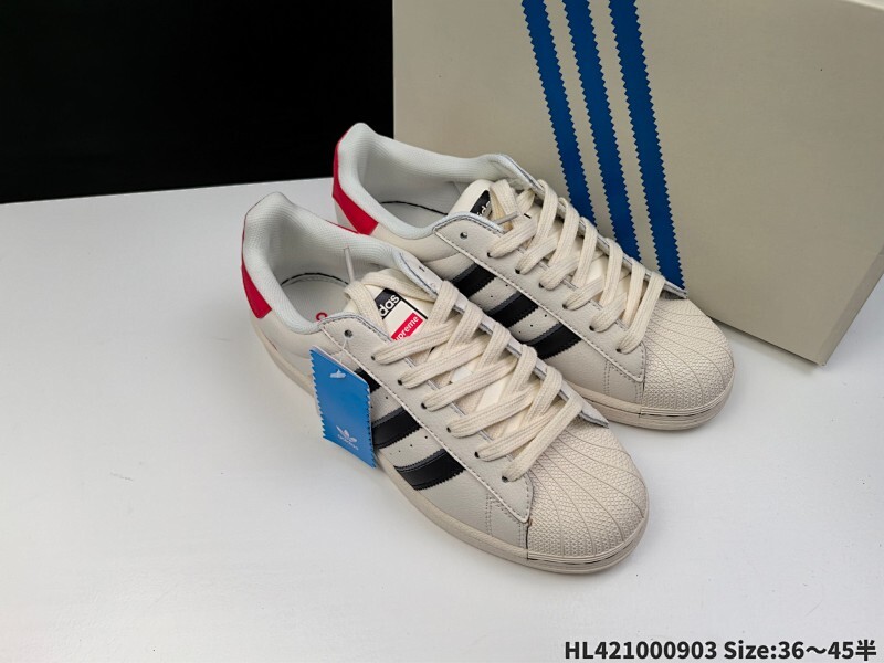 公司级✅Adidas Originals Superstar 阿迪达斯 三叶草 贝壳头’DIY’系列低帮经典百搭休闲运动板鞋