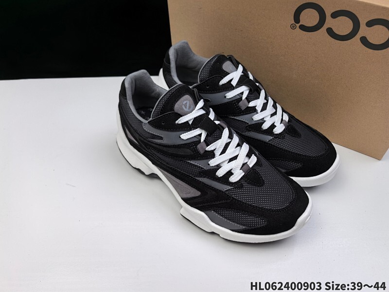 公司级✅Ecco爱步 BIOM C-TRAIL系列 牛皮 圆头厚底系带 低帮 徒步鞋