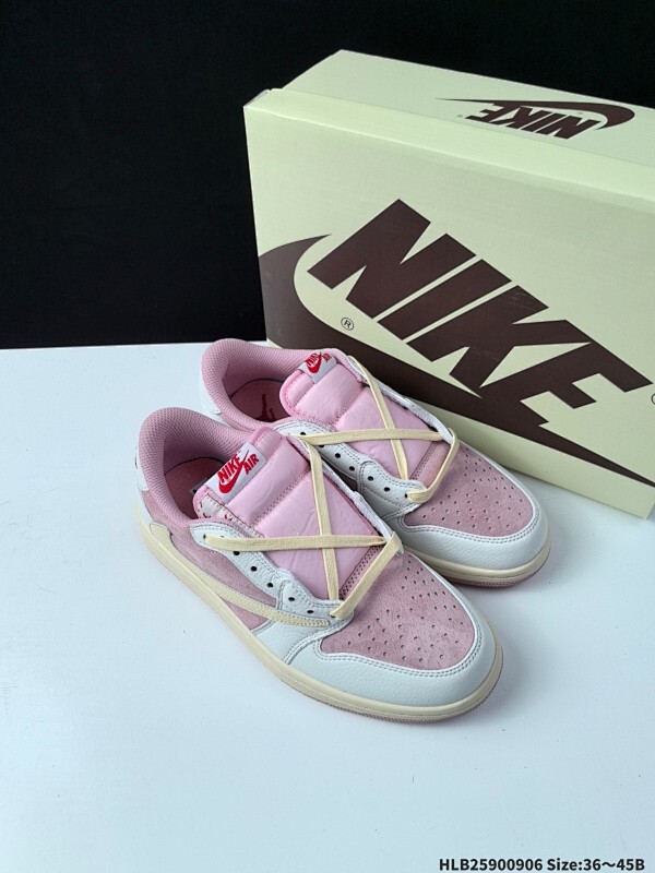 集合特价‼️ 公司级✅Nike Air Jordan 1 x Travis Scott AJ1倒勾 乔一倒钩 ‘DIY’定制 耐克 低帮文化篮球鞋