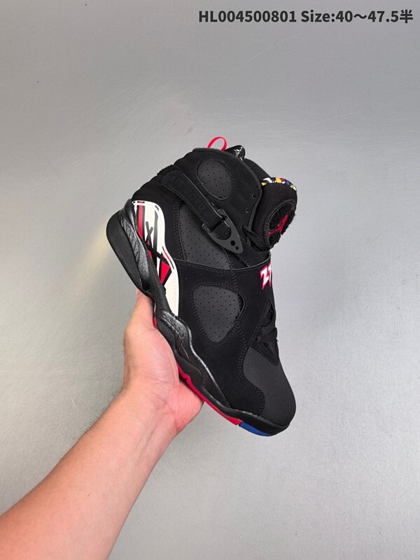外贸版本 Air Jordan 8 Retro "Playoffs" 高帮 黑色 AJ8 乔丹8代 aj8 乔8 高邦 黑红 乔丹篮球鞋系列