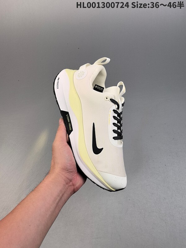 Nike React Infnity Run Flyknit 4 Gore-Tex 耐克 低帮 白黄色 防水鞋缓震泡棉低邦休闲跑步鞋