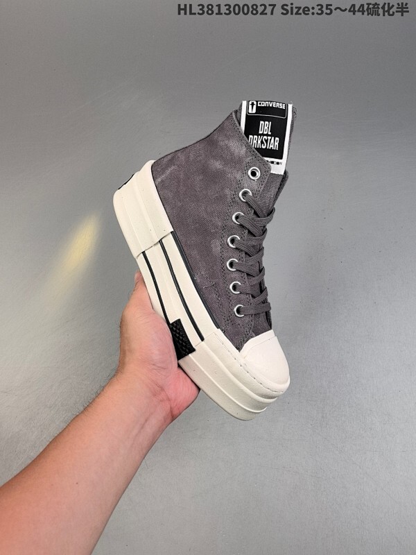 匡威Converse xRICK OWENS奥利奥新联名! 大胆先锋的“双层”鞋底，一步增高融入先锋气质的线条美学解锁经典重塑“新高度”