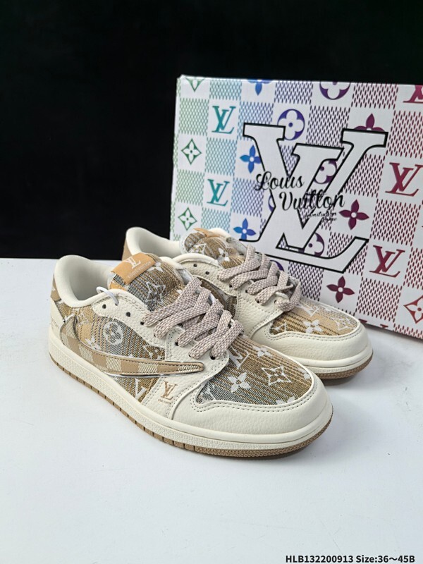 公司级✅Nike Air Jordan 1 x Travis Scott AJ1倒勾 乔一倒钩 ‘DIY’定制 耐克 低帮文化篮球鞋  完美品质出货 细节如图所示