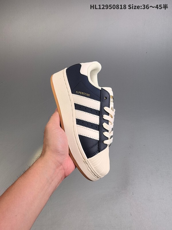 集合二 阿迪达斯/三叶草Adidas Originals Superstar XLG 贝壳头系列 HELLO KETRY 刺绣猫