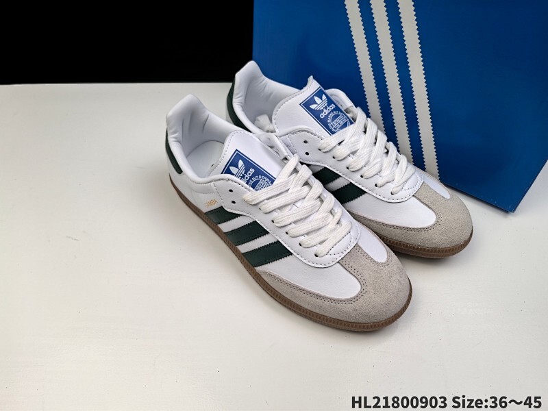 集合  ✅Adidas Originals Samba OG 桑巴舞系列 阿迪达斯 三叶草 绅士德训足球风百搭低帮休闲运动板鞋