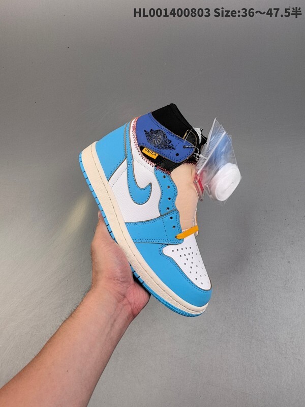 头层带半码 Union x Air Jordan 1 Retro High OG NRG 高帮 北卡蓝拼接 AJ1 乔丹1代 aj1 乔1 高邦