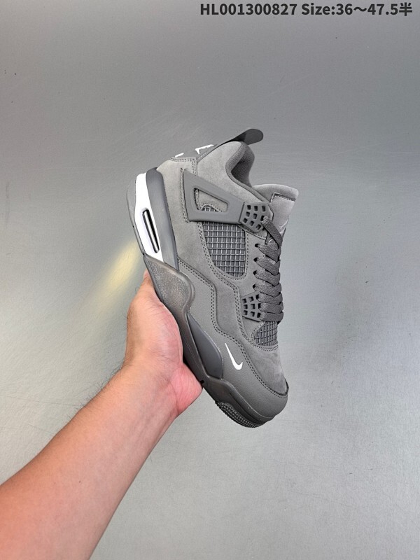 真标带半码 Nigel Sylvester x Air Jordan 4 OG BIKE 灰砖 AJ4 乔丹4代 aj4 乔4 纽约灰砖 乔丹篮球鞋系列