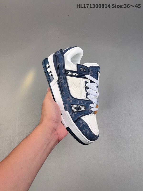 真标✅Louis Vuitton Trainer Sneaker Low 全新 LV 路易威登 休闲运动文化百搭板鞋