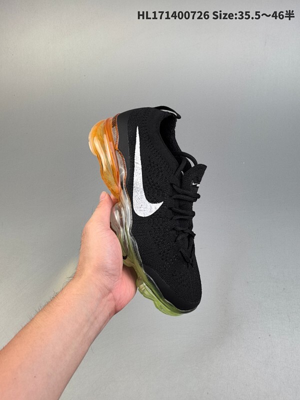 集合一 公司级✅Nike Air Vapormax 2023 FK 全掌长气垫 缓震跑步鞋采用传统的Flyknit构造