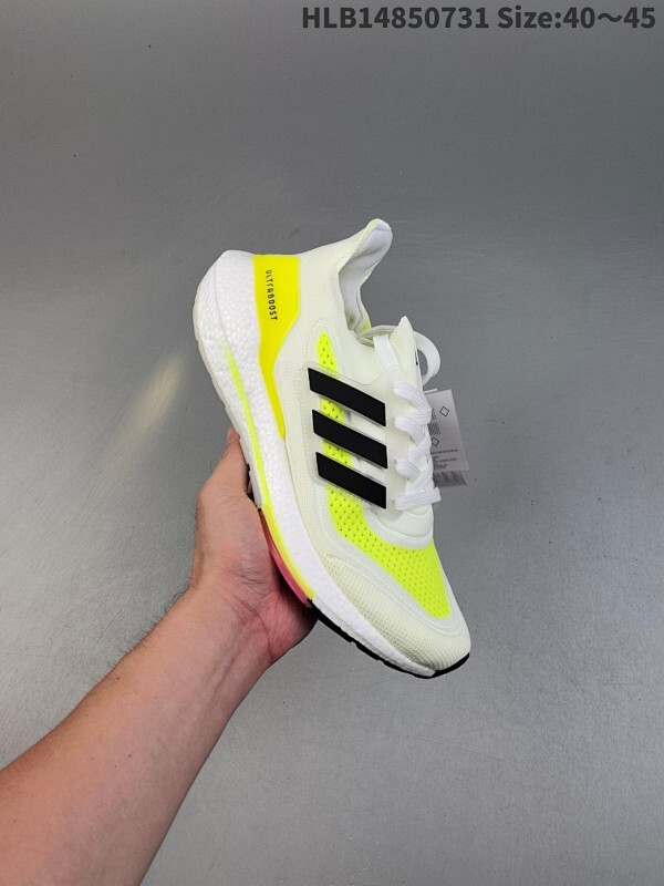 阿迪达斯Adidas UltraBoost 21 加厚爆米花袜套式针织鞋面休闲运动慢跑鞋 新一代的ulrtra boost 21