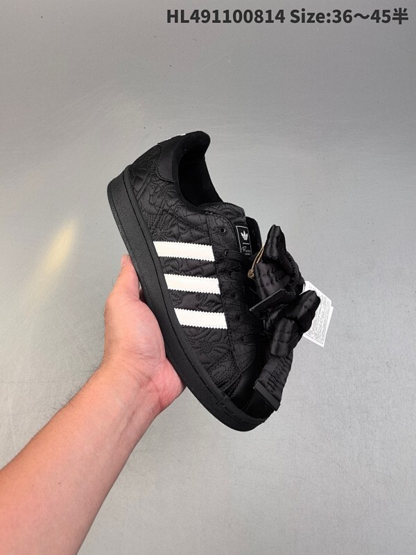 公司级✅Caroline Hu x Adidas originals Superstar W 潮流 时尚 防滑减震 低帮 阿迪达斯板鞋