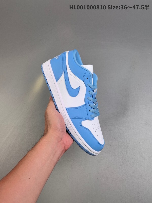真标带半码 Air Jordan 1 Low "University Blue" 低帮 北卡蓝 AJ1 乔丹1代 aj1 乔1 低邦 大学蓝