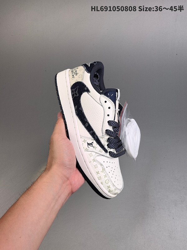 集合  真标✅AJ1倒勾Travis Scott x Air Jordan 1 ” Reverse Mocha “ AJ1乔1 TS 闪电 联名倒钩 低帮文化篮球鞋