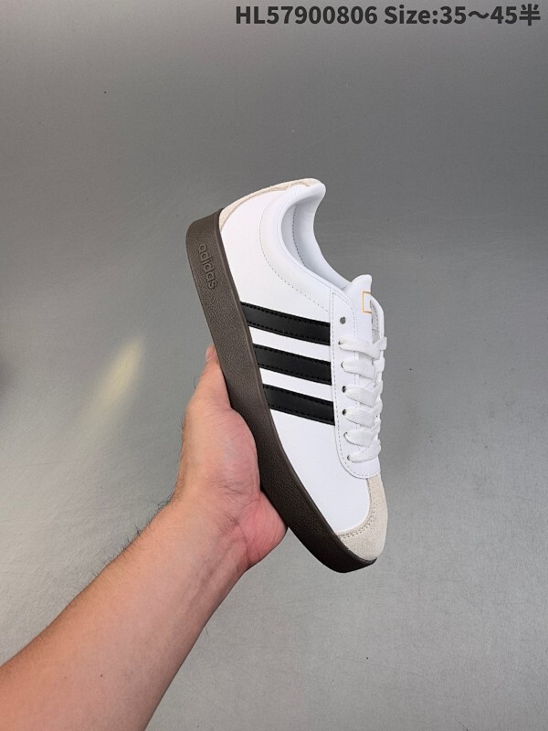 AD Neo VL Court CLASSIC 阿迪三叶草 绒面麂皮防滑耐磨轻便低帮板鞋