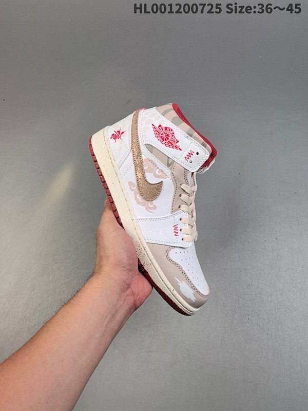 120超a 二层 Air Jordan 1 Low CNY 中帮 蛇年 祥云灵蛇 AJ1 乔丹1代 aj1 乔1 中邦 红白 乔丹篮球鞋系列