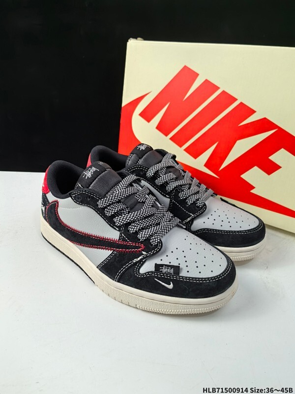特价‼️ 公司级✅Nike Air Jordan 1 x Travis Scott AJ1倒勾 乔一倒钩 ‘DIY’定制 耐克 低帮文化篮球鞋