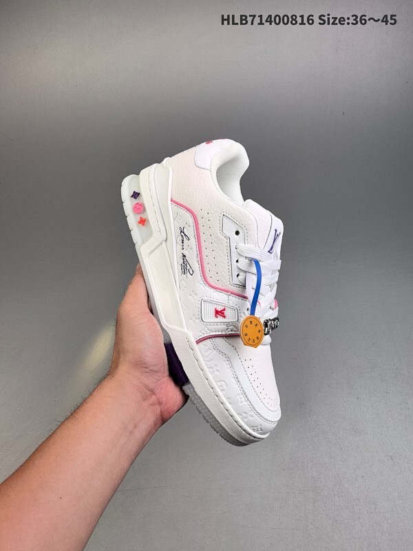 真标✅Louis Vuitton Trainer Sneaker Low 全新 LV 路易威登 休闲运动文化百搭板鞋