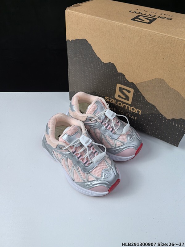 童鞋 SALOMON萨洛蒙 XT-Whisper 低帮休闲跑步鞋男女同款 浅棕色477618