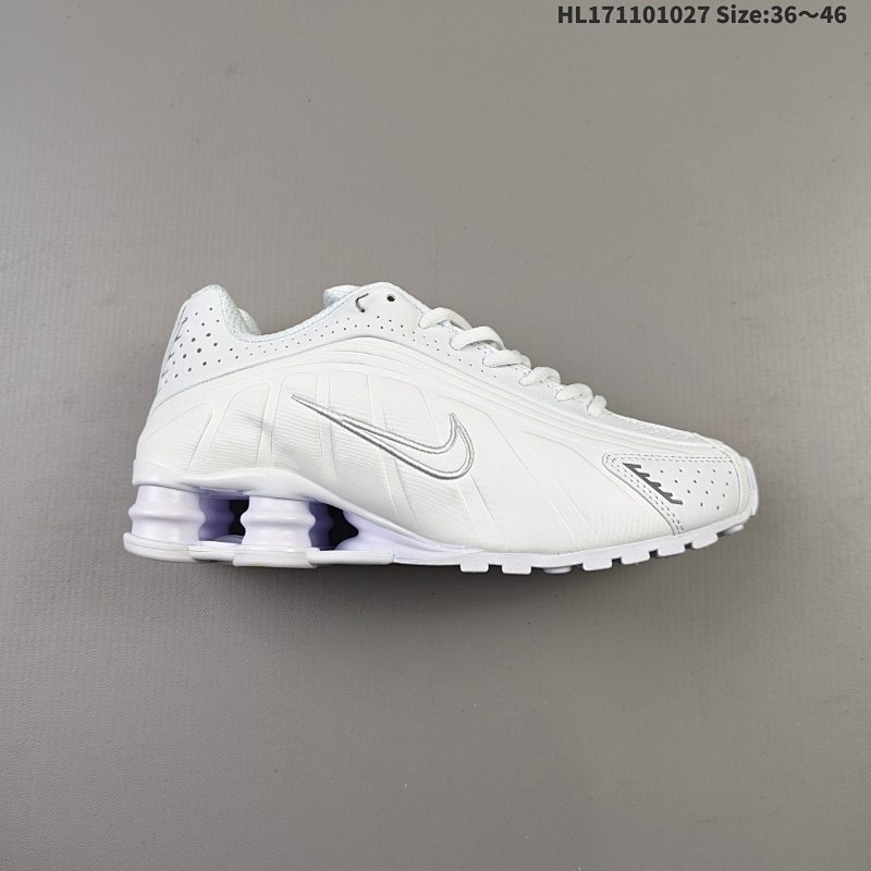 110 真标✅NIKE SHOX R4系列 耐克 低帮运动休闲气垫运动鞋 官方货号:BV1111-100 ID:HL171101027 Size:36～46