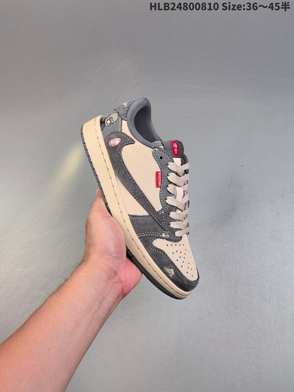 特价福利‼️ 公司级✅Nike Air Jordan 1 x Travis Scott AJ1倒勾 乔一倒钩 ‘DIY’定制 耐克 低帮文化篮球鞋