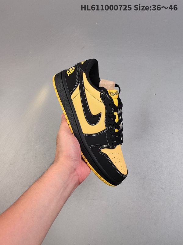 Air Jordan AJ1 Low 低帮 街球黑黄 IB8836-007 全新流水线出品 DT版本唯一平替选择