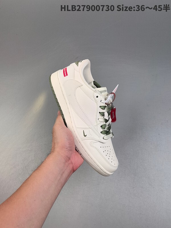 特价‼️  公司级✅Nike Air Jordan 1 x Travis Scott AJ1倒勾 乔一倒钩 ‘DIY’定制 耐克 低帮文化篮球鞋