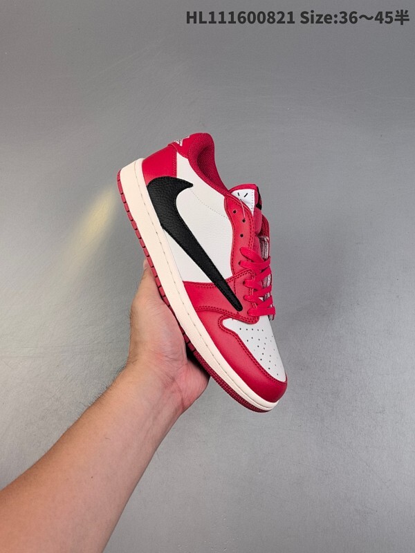 公司级✅Nike Air Jordan 1 x Travis Scott AJ1倒勾 乔一倒钩 耐克 低帮文化篮球鞋