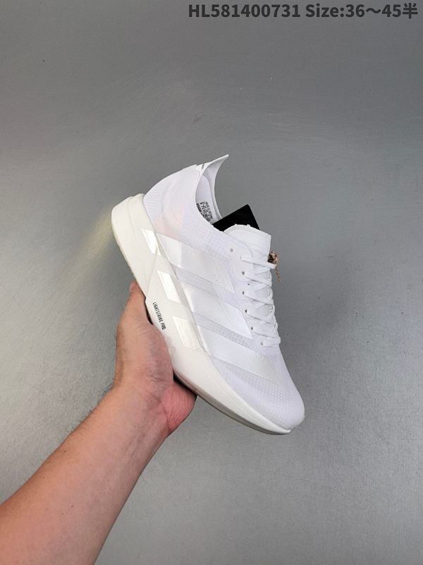 集合  阿迪达斯 Adidas Adizero Adios Pro 4 舒适防滑耐磨 低帮 休闲跑步鞋 男女款厚度增高老爹鞋 金属银  2025年