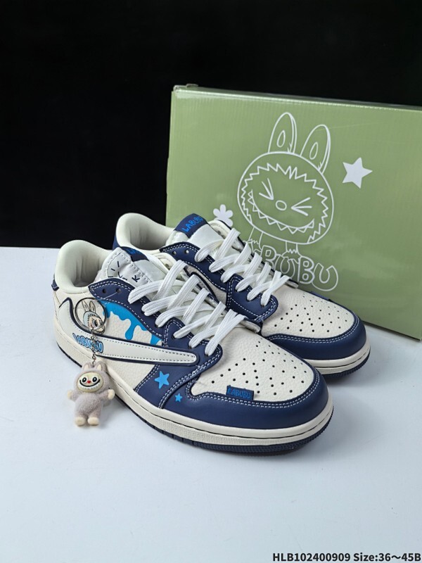 集合240 公司级✅Nike Air Jordan 1 x Travis Scott AJ1倒勾 乔一倒钩 ‘DIY’定制 耐克 低帮文化篮球鞋