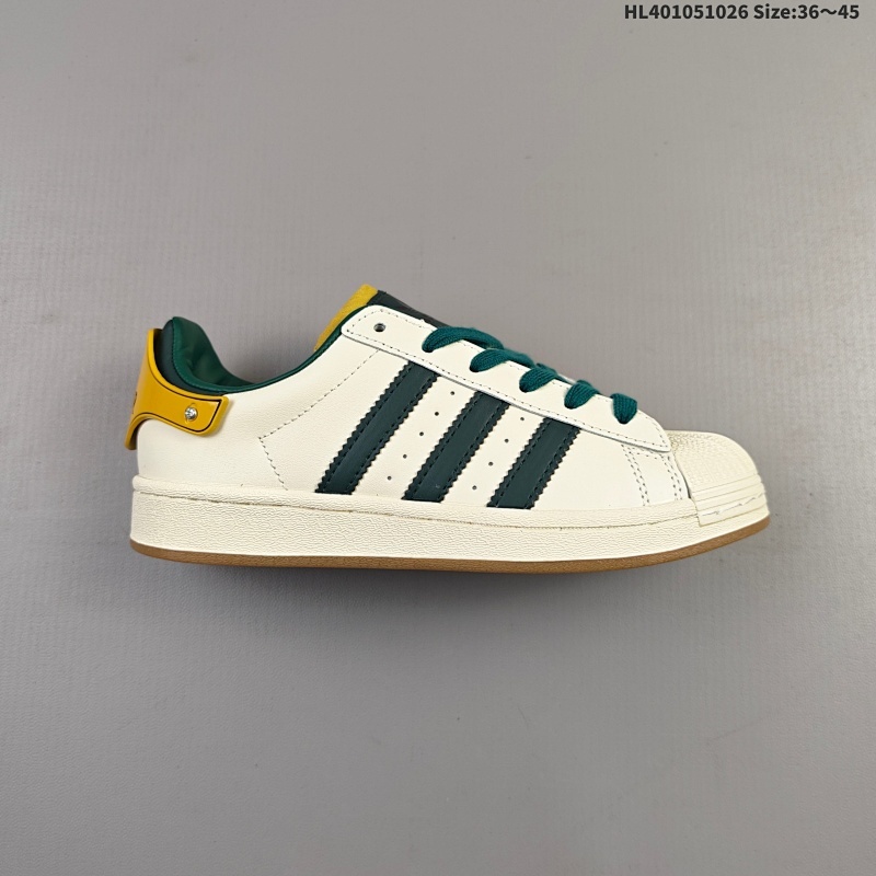 105 真标✅Adidas Originals Superstar贝壳头系列 阿迪达斯 三叶草低帮经典百搭休闲运动板鞋 货号:JQ6251 ID:HL401051026 Size:36～45