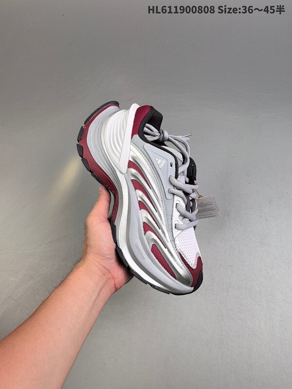 公司级✅Adidas XLG MTW系列 舒适防滑透气 低帮 阿迪达斯 休闲跑步鞋 鞋面是透气网面和皮革拼接 脚感轻盈 不闷汗