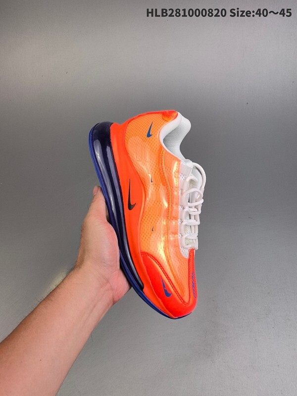 集合二特价   高品质  耐克 Nike Air 720太空大气垫 皮面 前卫运动慢跑鞋  Air气垫面积覆盖全掌