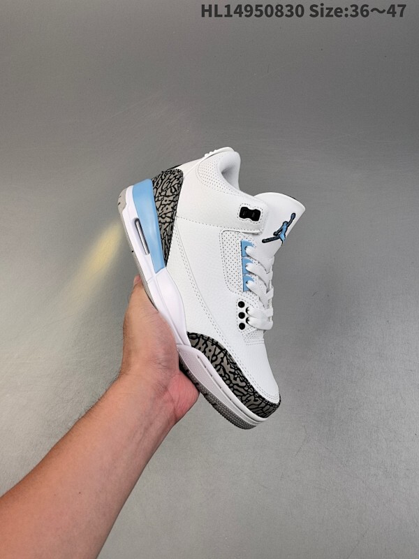 Air Jordan 3 Retro "UNC" 北卡蓝 AJ3 乔丹3代 aj3 乔3 白蓝 白兰 乔丹篮球鞋系列 作为曾经非市售的北卡大学 UNC PE配色