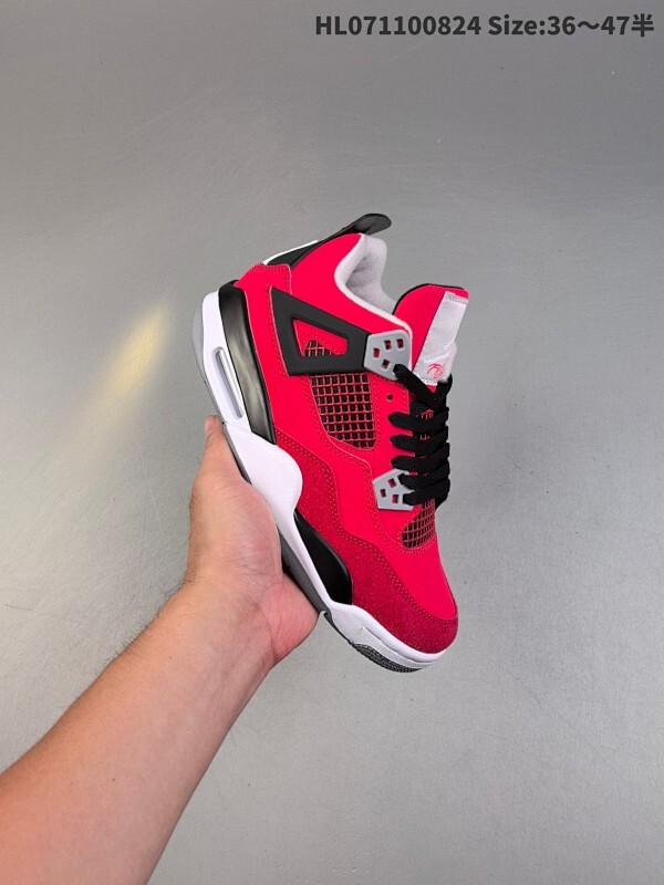 真标带半码 Air Jordan 4 Retro "Toro Bravo" 复刻愤怒的公牛 AJ4 乔丹4代 aj4 乔4 复刻公牛红 乔丹篮球鞋系列