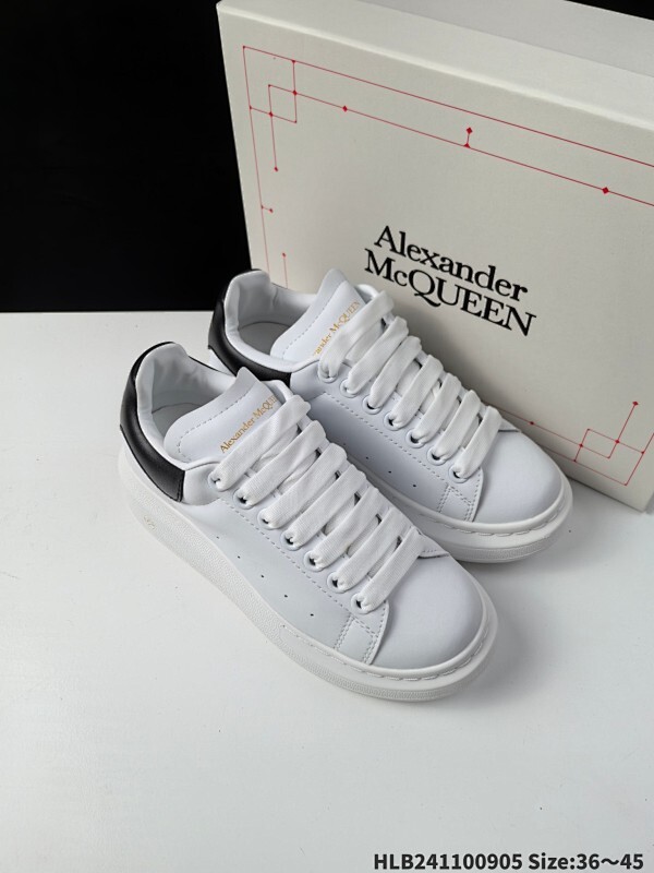 集合  AlexanderMcQueen 亚历山大·麦昆MCQ 运动小白鞋 厚底增高闪尾光滑牛皮平底鞋休闲鞋 时尚男女板鞋潮运动鞋