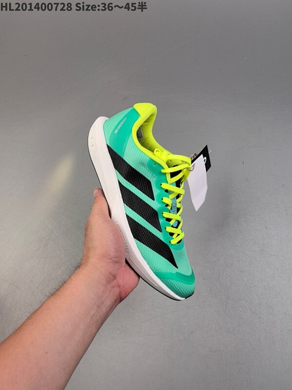 公司级✅Adidas ADIZEROBK 马拉松飞线贾卡轻质透气休闲运动跑步鞋