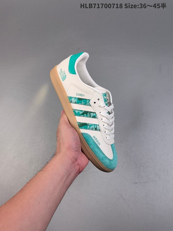 公司级✅Adidas Originals Samba OG ‘DIY’桑巴舞系列 阿迪达斯 三叶草绅士德训足球风百搭低帮休闲运动板鞋