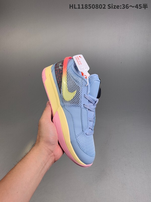 集合二 特价福利✅Nike Ja 1 EP 莫兰特 采用透气轻量网织鞋面材质 配置两枚圆形Zoom Air纤维气垫及后掌缓震泡棉