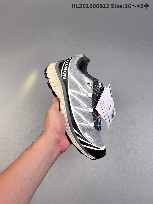 Salomon XT-6 Recut 元祖灰 萨洛蒙机能风户外越野跑鞋 实拍上架 鞋面采用SENSIFIT贴合技术 全方位贴合包裹脚型