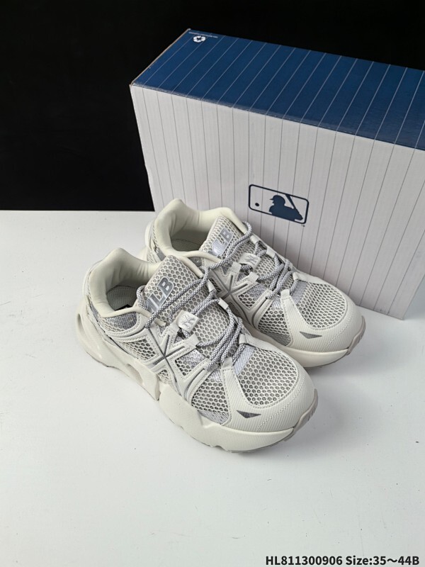 集合  公司级✅MLB CHUNKY LINER DENIM 潮流百搭 厚底增高 牛仔舒适休闲鞋 防滑耐磨 低帮 老爹鞋