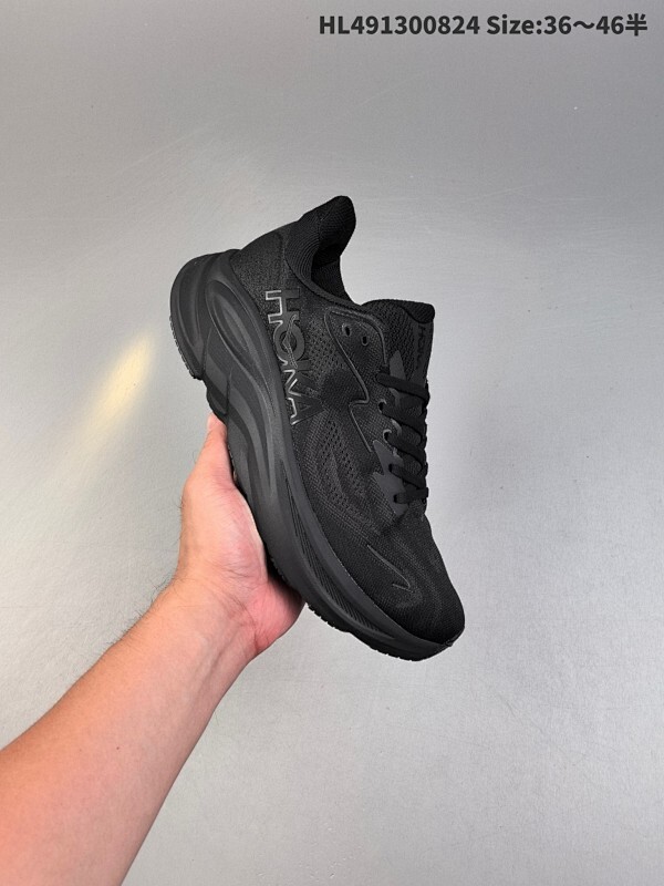 公司级✅HOKA M CLIFTON 10 轻量低帮户外越野跑鞋 户外山脉越野轻量运动跑鞋  鞋面用轻的无缝架构