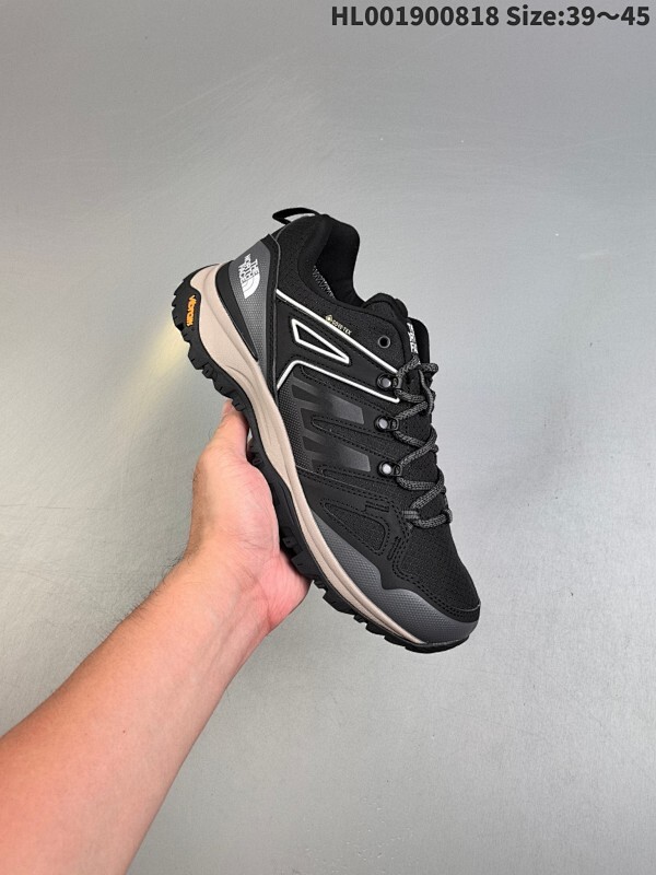 公司级 The North Face Gore-Tex Hedgehog系列 北面 刺猬系列 低帮 黑色 舒适防滑耐磨透气防水低邦短筒户外靴徒步鞋