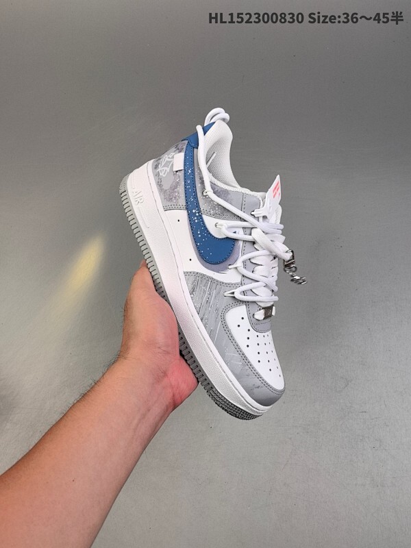 官方爆款定制 二次元主题 Nike Air Force 1 Low’07 繁星似点 空军一号低帮休闲板鞋 定制皮料