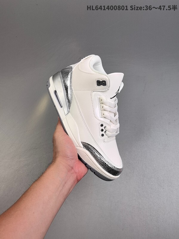 Jordan Air Jordan 3 Retro Silver Anniversary 舒适 中帮 复古篮球鞋   乔丹在1987至1988赛季以场均35分的表现获得常规赛MVP
