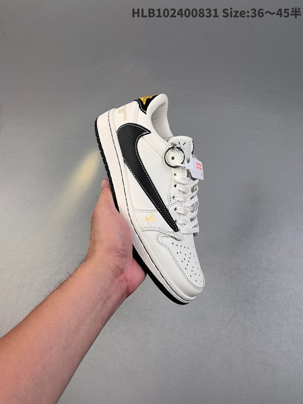 公司级✅Nike Air Jordan 1 x Travis Scott AJ1倒勾 乔一倒钩 ‘DIY’定制 耐克 低帮文化篮球鞋  完美品质出货