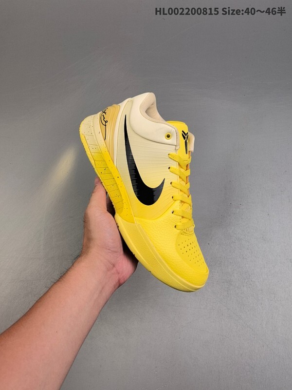 真碳版本 Nike Zoom Kobe 4 Protro "CHBL" 耐克 低帮 科比4代 黄色 低邦运动篮球鞋 鞋身整体以柠檬黄渐变打造